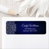 Navy Blue und White Lace (Insitu)