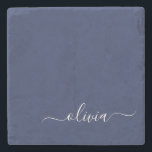 Navy Blue und White Modern Monogram Steinuntersetzer<br><div class="desc">Unsere Navy Blue and White Modern Monogram Collection: Erhöhen Sie Ihre Wohngestaltung mit unserer ausgeklügelten Kollektion, die ein zeitgenössisches Marineblau-Farbschema bietet. Jedes Stück ist sorgfältig gefertigt, um Eleganz und Stil zu entfesseln, um jedem Zimmer eine Touch modernen Flairs hinzuzufügen. Egal ob Sie mit Monogramm Kissen, personalisierte Wandkunst oder elegantes Küchenzubehör...</div>