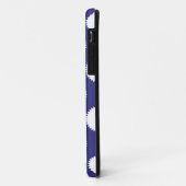 Navy Blue und White Polka Dot Pattern Case-Mate iPhone Hülle (Hinten/Links)