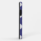 Navy Blue und White Polka Dot Pattern Case-Mate iPhone Hülle (Hinten/Rechts)