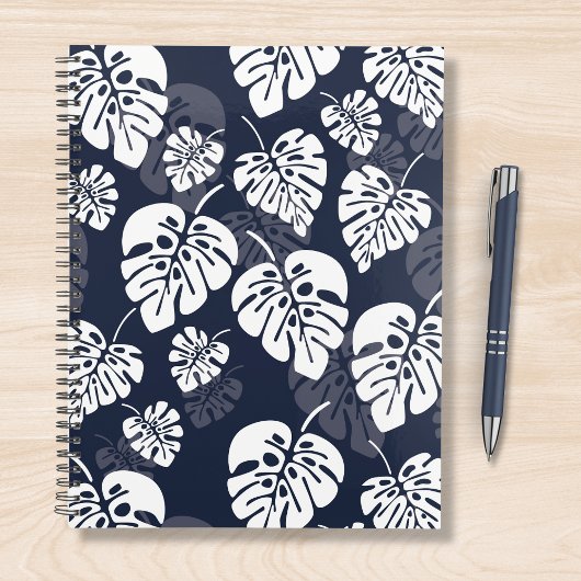 Navy Blue und White Tropical Folies | Floral Planer