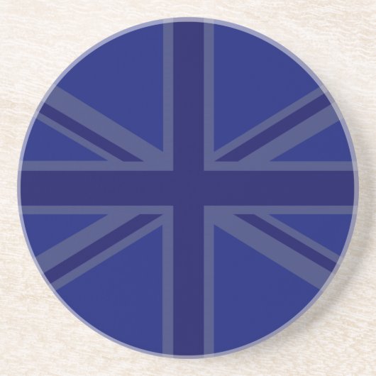 NAvy Blue Union Jack Decor Getränkeuntersetzer (Vorne)