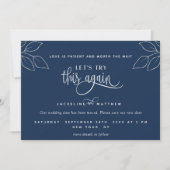 Navy Blue, versuchen wir es noch einmal, Liebe ist Save The Date (Vorderseite)
