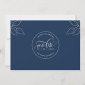 Navy Blue, versuchen wir es noch einmal, Liebe ist Save The Date (Rückseite)