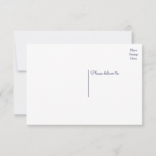 Navy Blue Vielen Dank Dream Catcher Native America Dankeskarte (Rückseite)