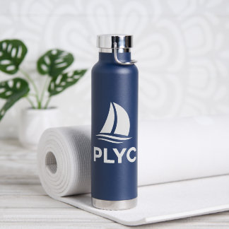 Navy Blue Water Bottle with PLYC Logo  Trinkflasche