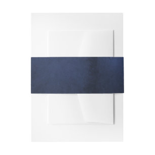 Navy Blue Watercolor Einladungsbanderole