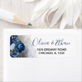 Navy Blue Watercolor Flora (Insitu)
