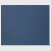 Navy Blue Watercolor Geschenkpapier (Flach)