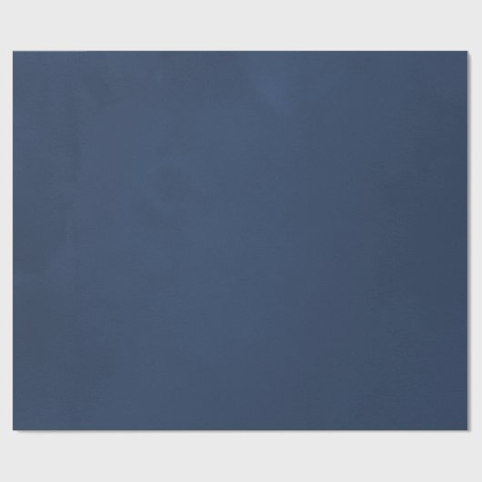 Navy Blue Watercolor Geschenkpapier (Flach)