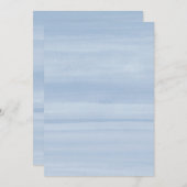 Navy Blue Watercolor Ombre Einladung (Vorne/Hinten)