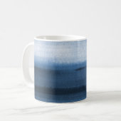 Navy Blue Watercolor Ombre Tasse (Vorderseite Links)