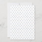 Navy Blue Watercolor Swan Baby Shower Einladung (Rückseite)