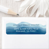 Navy Blue Watercolor Wave | (Insitu)