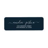 Navy Blue Wedding Address (Vorne)