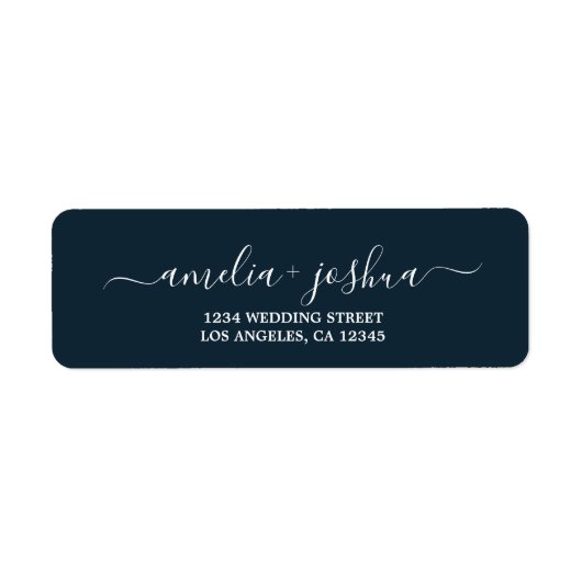 Navy Blue Wedding Address (Vorne)