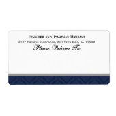 Navy Blue Wedding Damask (Vorne)