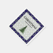 Navy Blue Weihnachten Serviette (Ecke)