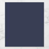 Navy Blue Weinetikett (Einzelnes Label)