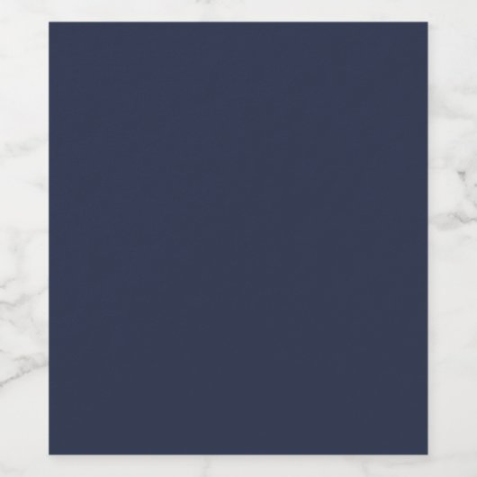 Navy Blue Weinetikett (Einzelnes Label)