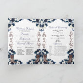 Navy Blue Western Charro Quinceñera Programm (Innenseite)