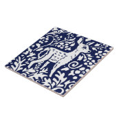 Navy Blue White Deer Fawn Woodland Animal Trivet Fliese (Seite)