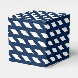 Navy Blue White Diamant Mustergeschenk Geschenkschachtel