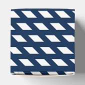 Navy Blue White Diamant Mustergeschenk Geschenkschachtel (Oben)