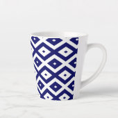 Navy-Blue-White-Diamantmuster Milchtasse (Rechts)