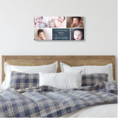 Navy Blue & White Foto Collage Baby Leinwanddruck (Insitu (Schlafzimmer))
