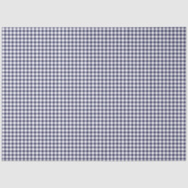 Navy Blue & White Gingham Musterpapier Seidenpapier