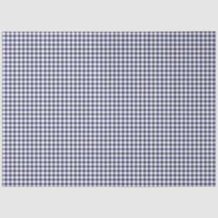 Navy Blue & White Gingham Musterpapier Seidenpapier