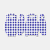 Navy Blue White Gingham Pattern Geschenkschachtel (Ungefaltet)