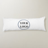 Navy Blue White Glitzer Personalisierte Geschenkid Seitenschläferkissen (Rückseite)