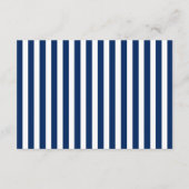 Navy Blue White Gray Babydusche mit Buchkarte Begleitkarte (Rückseite)