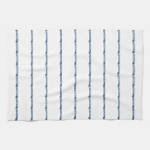 Navy Blue White nautical rope Muster Kitchen Tow Geschirrtuch (Horizontal)