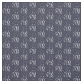 Navy Blue & White Octopus Muster Stoff (Muster)