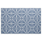 Navy Blue & White Rabbit Tile Delft Dedham Bunny Stoff (Fat Quarter (45,7 x 55,9 cm))
