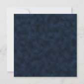 Navy Blue White Stardust Wedding Square Einladung (Rückseite)