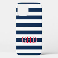 Navy-Blue-White-Stripes-individuelle Name