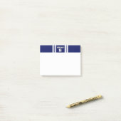Navy Blue White Team Jersey Name Post-it Klebezettel (Auf Schreibtisch)
