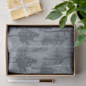 Navy Blue White und Imitate Glitzer Trees Seidenpapier (Geschenk)