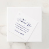 Navy Blue White Vielen Dank Geschenkanhänger (Beispiel)