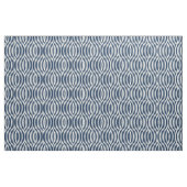 Navy Blue & White Wavy Muster Stoff (Fat Quarter (45,7 x 55,9 cm))