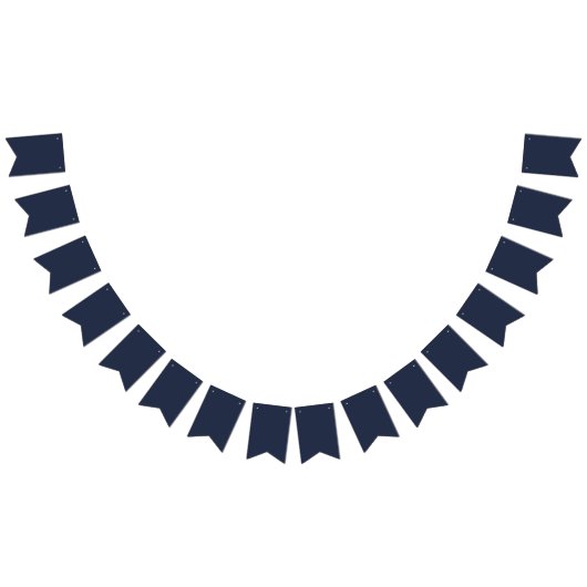Navy Blue Wimpelkette (Alle)