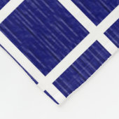 Navy Blue Windows Kariert Pattern Fleecedecke (Ecke)