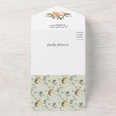 Navy Blue Woodland Niedlich Igel Baby Dusche All In One Einladung (Außenbereich)