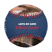 Navy Blue World ist der Beste Vater Typografie Mod Baseball (Rückseite)