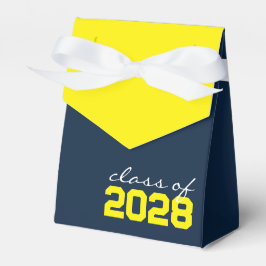 Navy Blue & Yellow Abschluss Fevor Boxes Geschenkschachtel