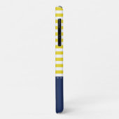 Navy Blue Yellow Pattern Anker anpassbar Case-Mate iPhone Hülle (Hinten/Links)